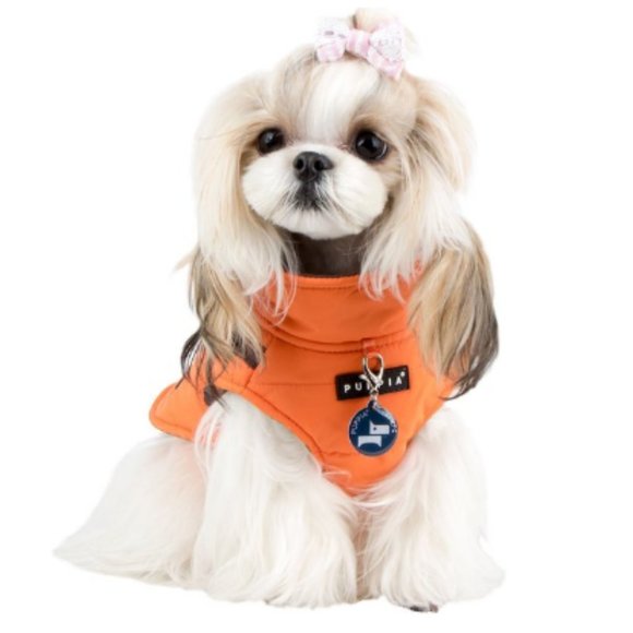 Like New Orange Puppia Mountaineer II Coat Dog Harness, Size S - Picture 8 of 8